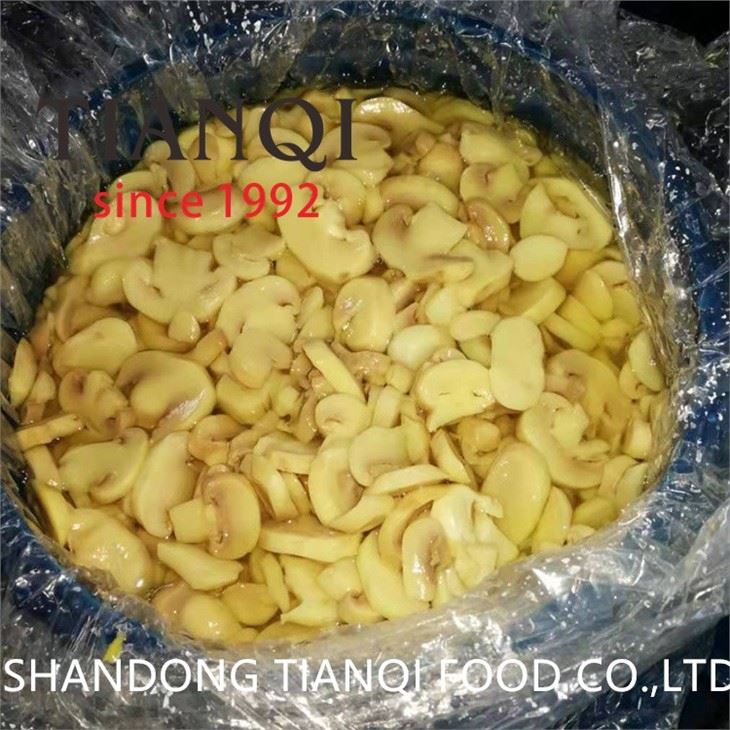 Brined FLT mushroom in drums